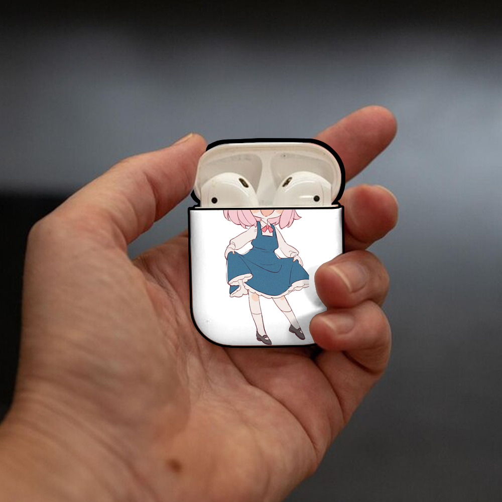 SPY×FAMILY间谍家家酒 AirPods 第2世代保護ケース ハードシェル ブラック 耐衝撃・防指紋・カラビナ付き