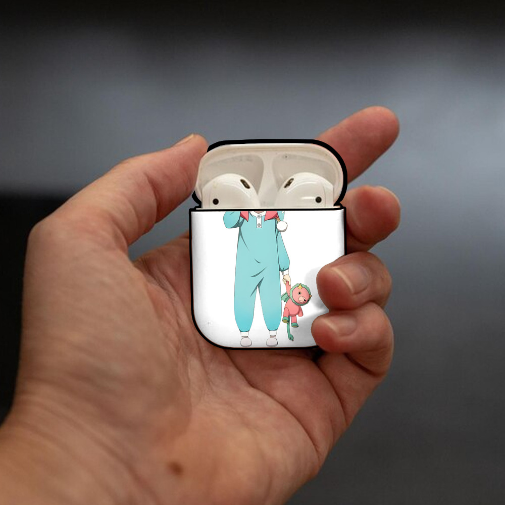 SPY×FAMILY间谍家家酒 AirPods 第2世代保護ケース ハードシェル ブラック 耐衝撃・防指紋・カラビナ付き