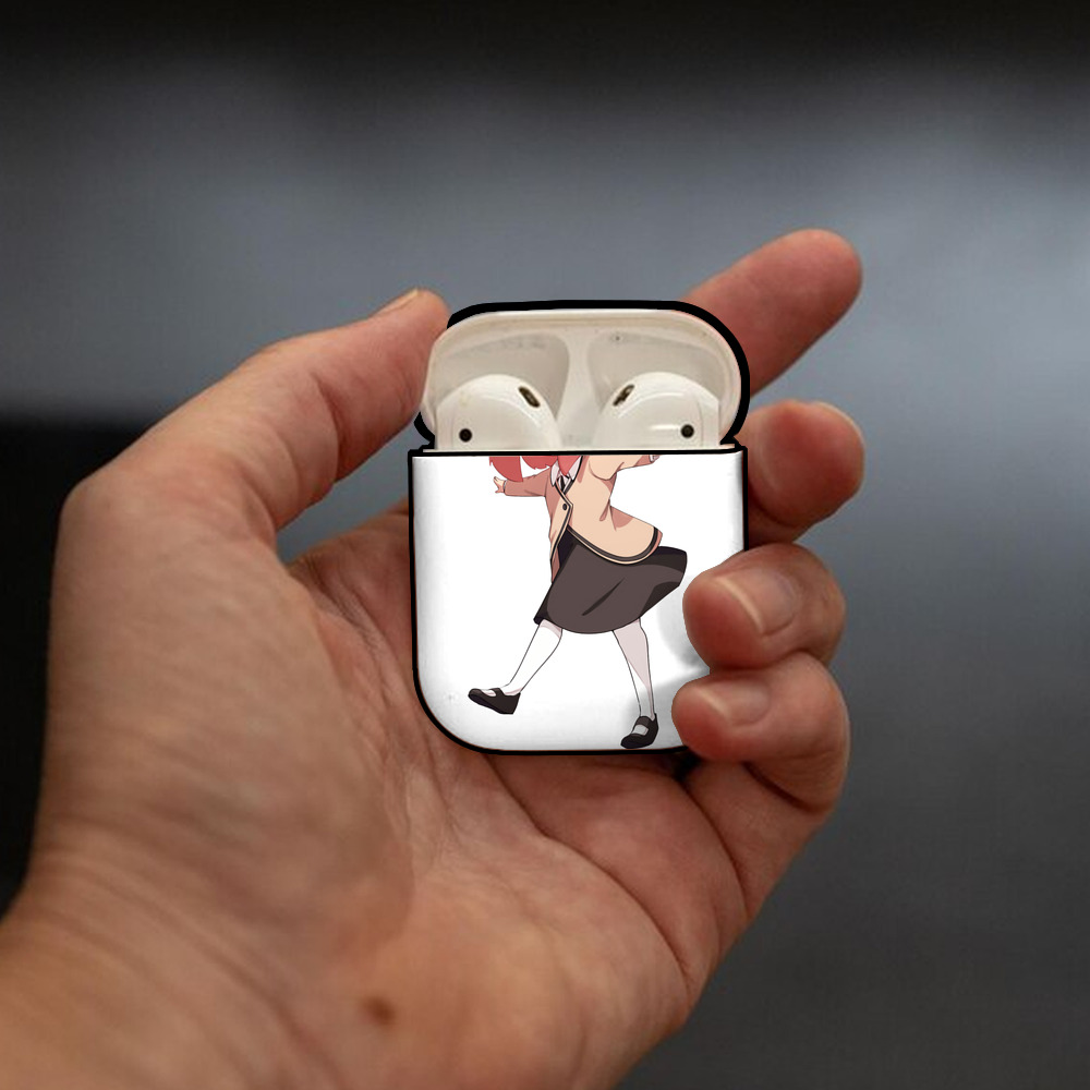 SPY×FAMILY间谍家家酒 AirPods 第2世代保護ケース ハードシェル ブラック 耐衝撃・防指紋・カラビナ付き