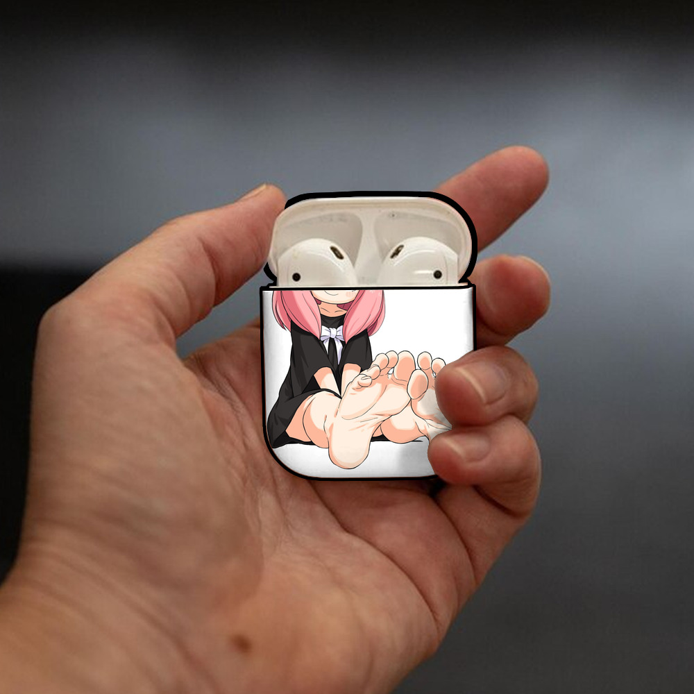 SPY×FAMILY间谍家家酒 AirPods 第2世代保護ケース ハードシェル ブラック 耐衝撃・防指紋・カラビナ付き