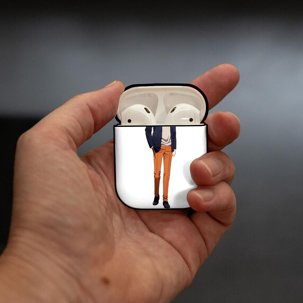 SPY×FAMILY间谍家家酒 AirPods 第2世代保護ケース ハードシェル ブラック 耐衝撃・防指紋・カラビナ付き