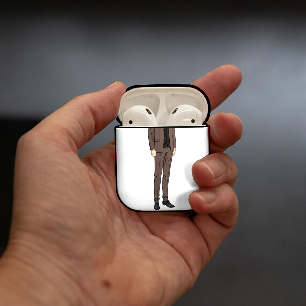 SPY×FAMILY间谍家家酒 AirPods 第2世代保護ケース ハードシェル ブラック 耐衝撃・防指紋・カラビナ付き