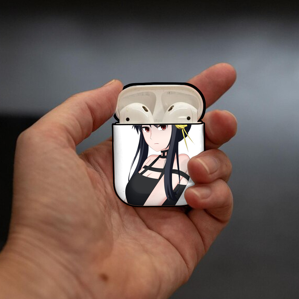 SPY×FAMILY间谍家家酒 AirPods 第2世代保護ケース ハードシェル ブラック 耐衝撃・防指紋・カラビナ付き