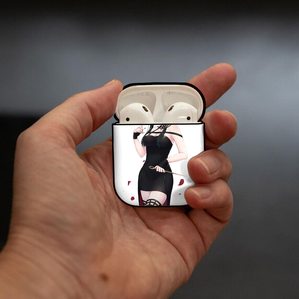 SPY×FAMILY间谍家家酒 AirPods 第2世代保護ケース ハードシェル ブラック 耐衝撃・防指紋・カラビナ付き
