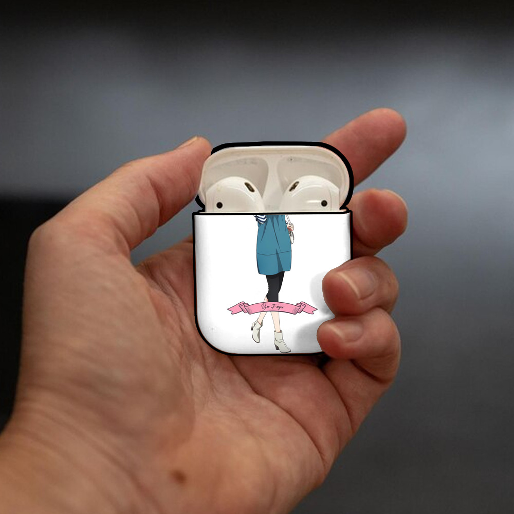 SPY×FAMILY间谍家家酒 AirPods 第2世代保護ケース ハードシェル ブラック 耐衝撃・防指紋・カラビナ付き