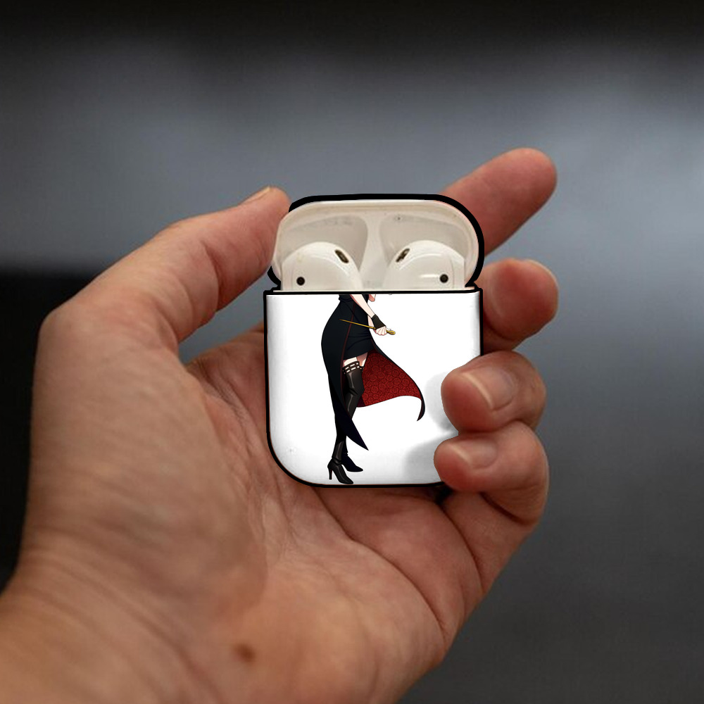 SPY×FAMILY间谍家家酒 AirPods 第2世代保護ケース ハードシェル ブラック 耐衝撃・防指紋・カラビナ付き
