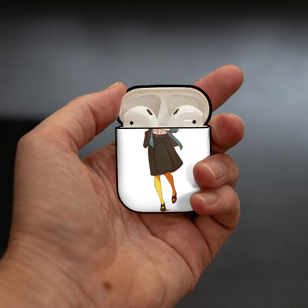 SPY×FAMILY间谍家家酒 AirPods 第2世代保護ケース ハードシェル ブラック 耐衝撃・防指紋・カラビナ付き