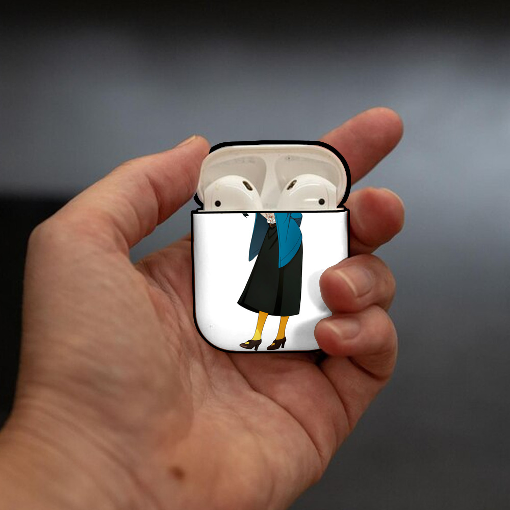 SPY×FAMILY间谍家家酒 AirPods 第2世代保護ケース ハードシェル ブラック 耐衝撃・防指紋・カラビナ付き