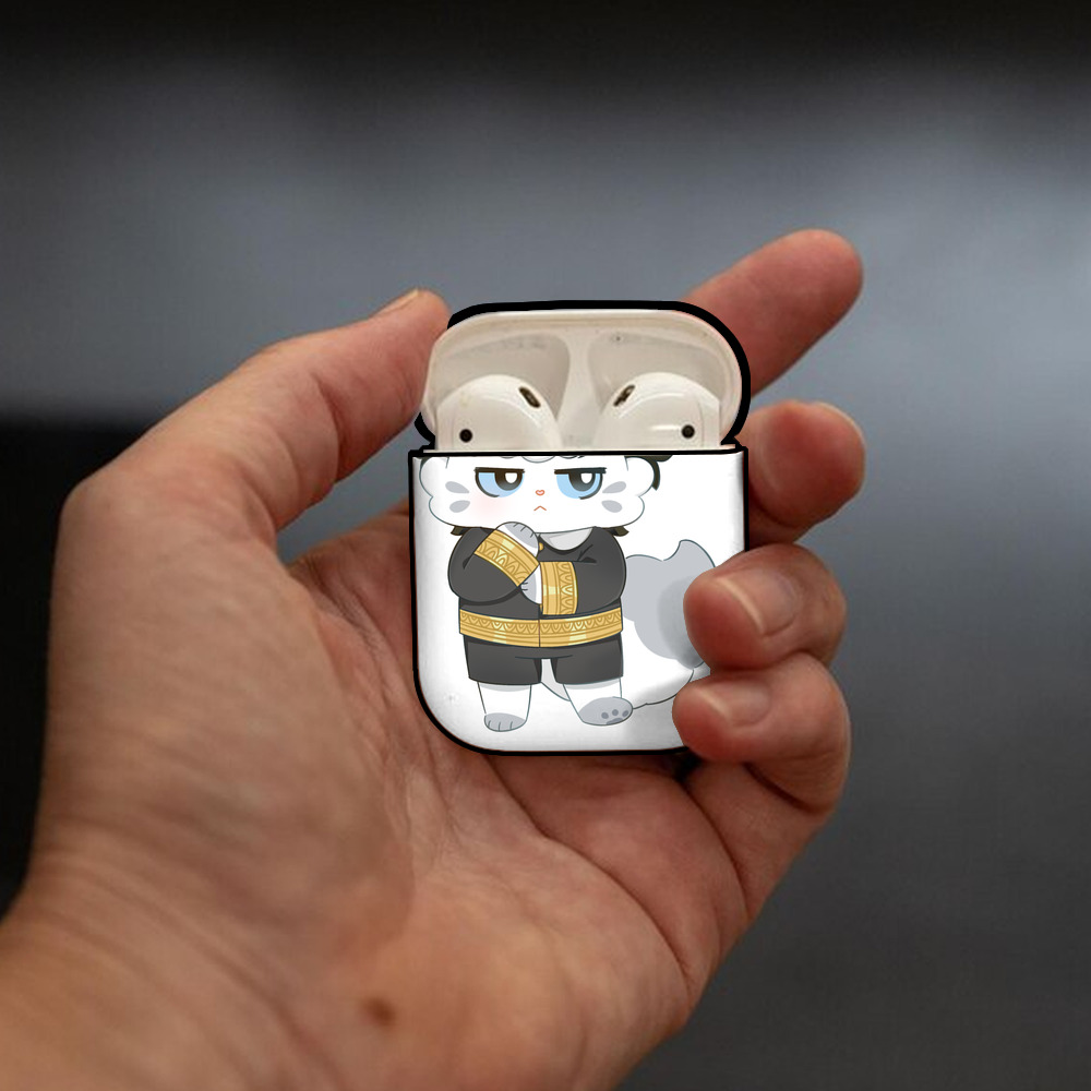SPY×FAMILY间谍家家酒 AirPods 第2世代保護ケース ハードシェル ブラック 耐衝撃・防指紋・カラビナ付き