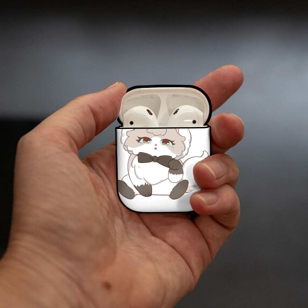 SPY×FAMILY间谍家家酒 AirPods 第2世代保護ケース ハードシェル ブラック 耐衝撃・防指紋・カラビナ付き