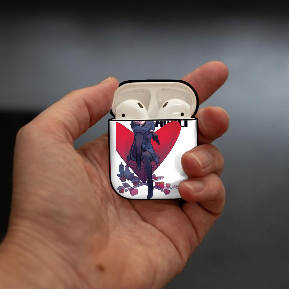 SPY×FAMILY间谍家家酒 AirPods 第2世代保護ケース ハードシェル ブラック 耐衝撃・防指紋・カラビナ付き