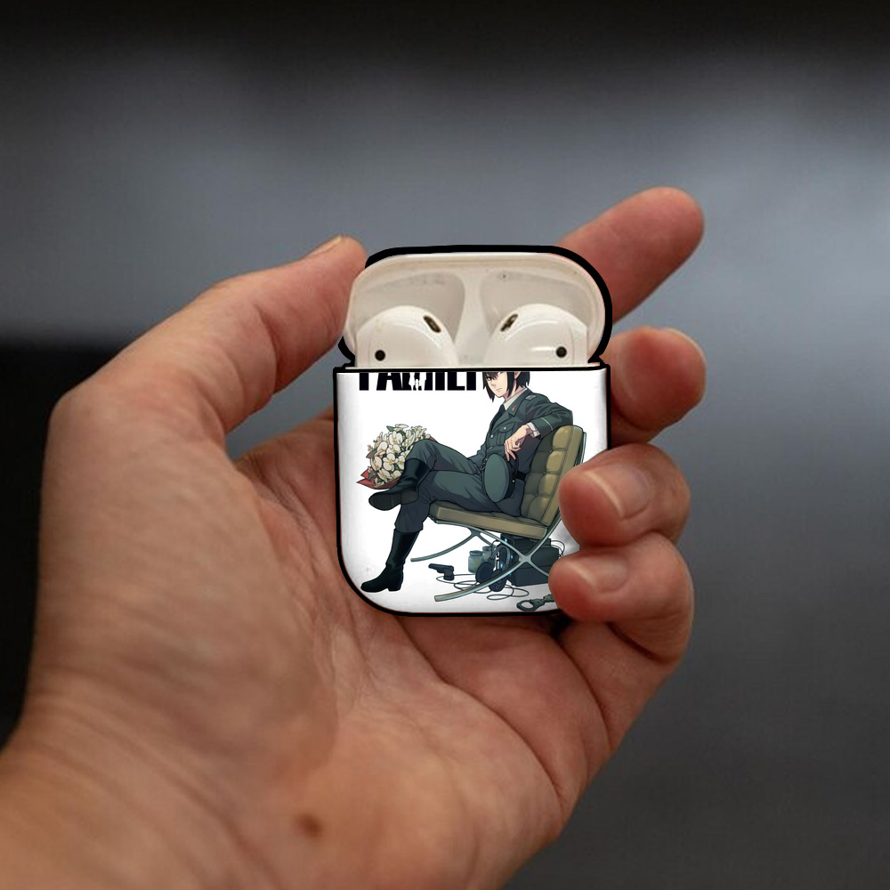 SPY×FAMILY间谍家家酒 AirPods 第2世代保護ケース ハードシェル ブラック 耐衝撃・防指紋・カラビナ付き