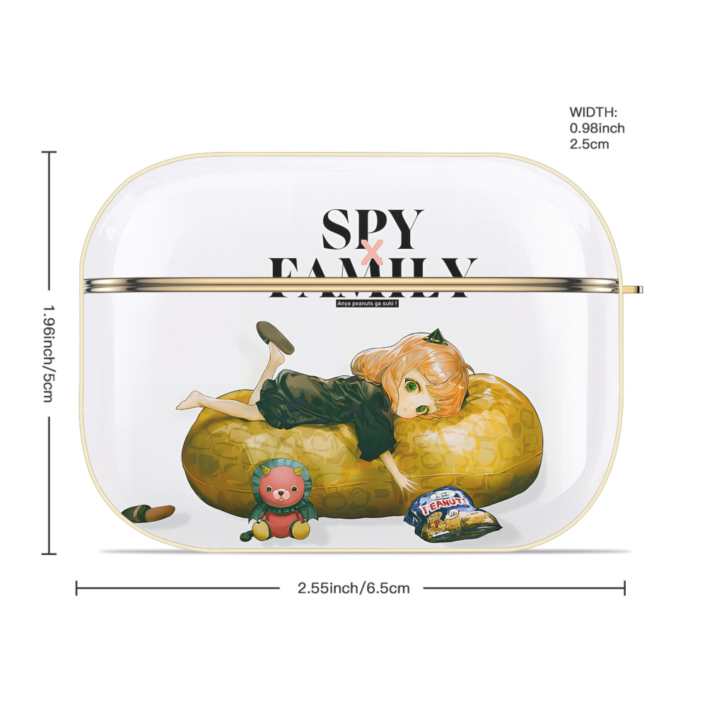 SPY×FAMILY间谍家家酒 【AirPods Pro用】ハードシェル保護ケース｜耐衝撃・防指紋・カラビナ付き商品仕様
