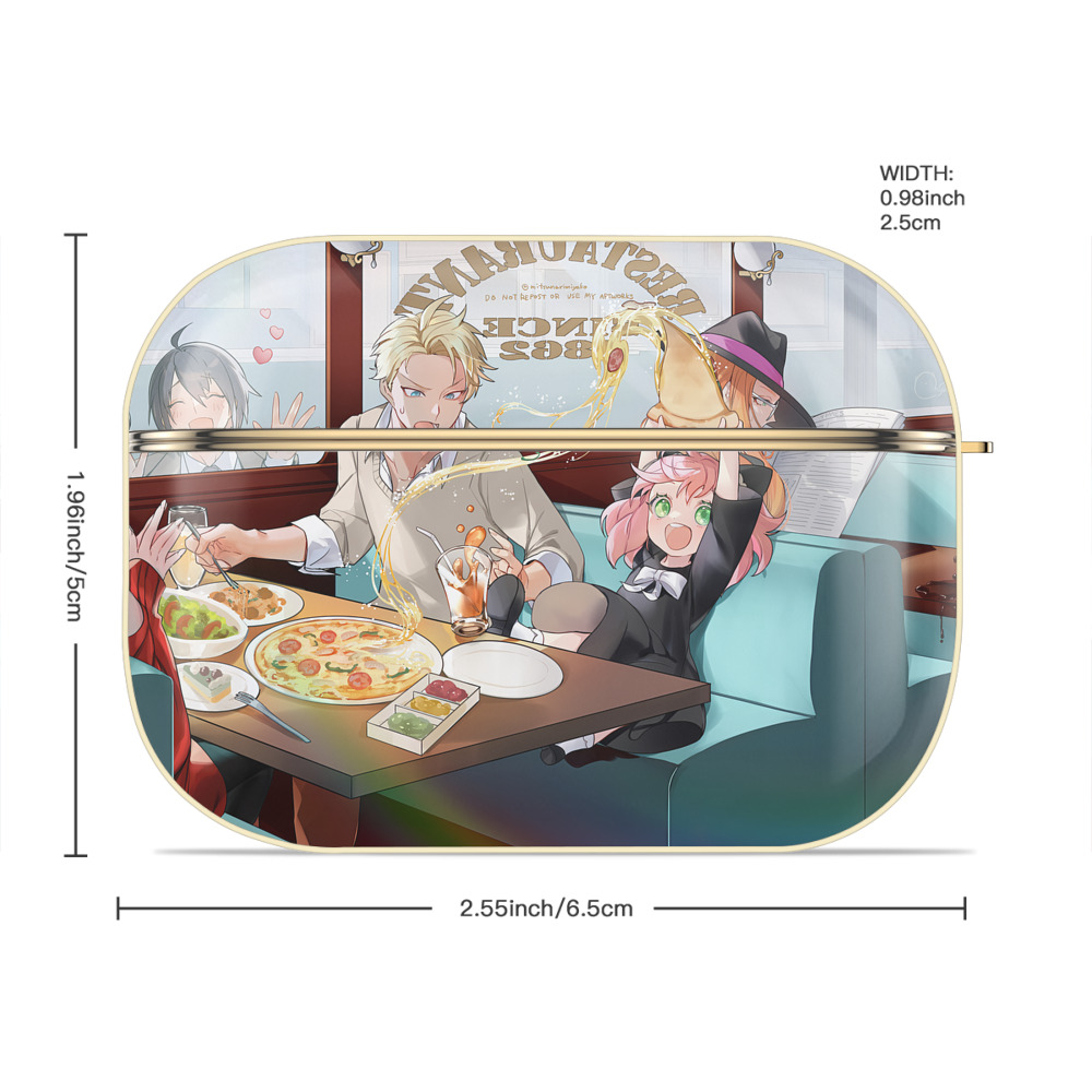 SPY×FAMILY间谍家家酒 【AirPods Pro用】ハードシェル保護ケース｜耐衝撃・防指紋・カラビナ付き商品仕様