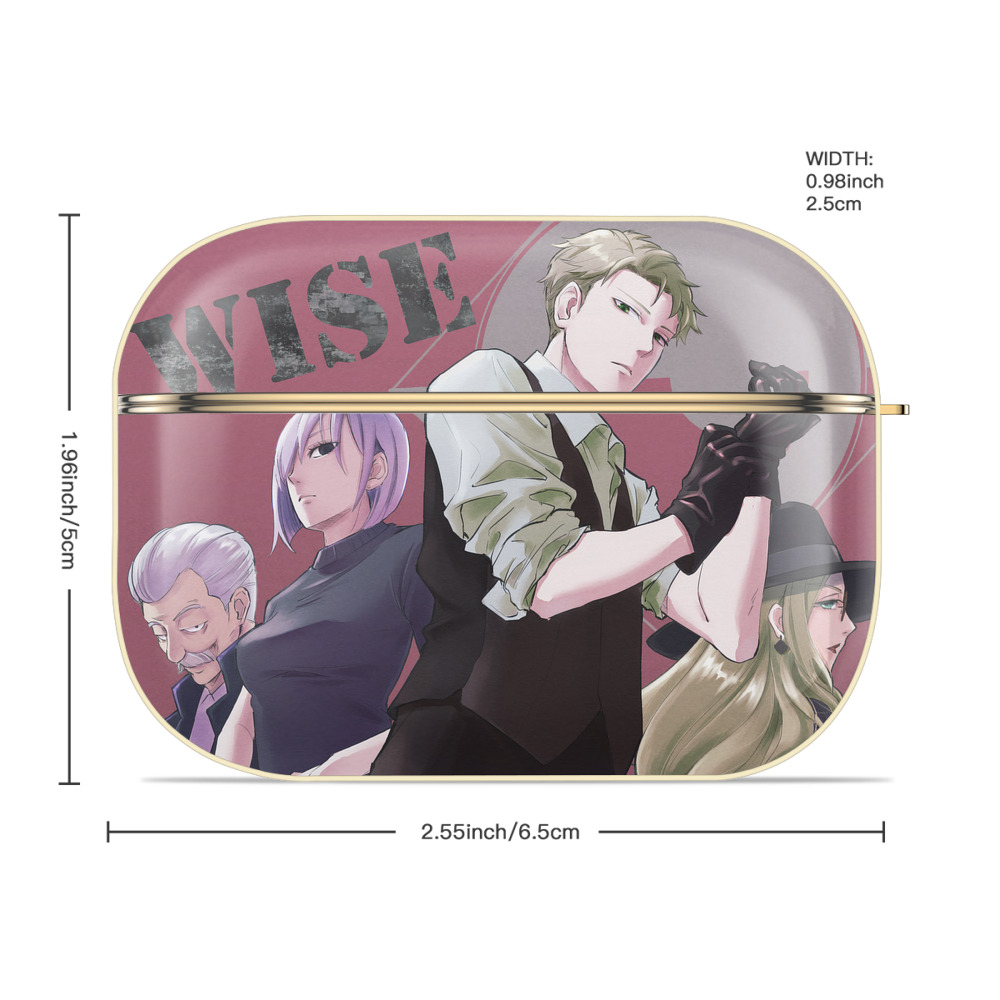SPY×FAMILY间谍家家酒 【AirPods Pro用】ハードシェル保護ケース｜耐衝撃・防指紋・カラビナ付き商品仕様