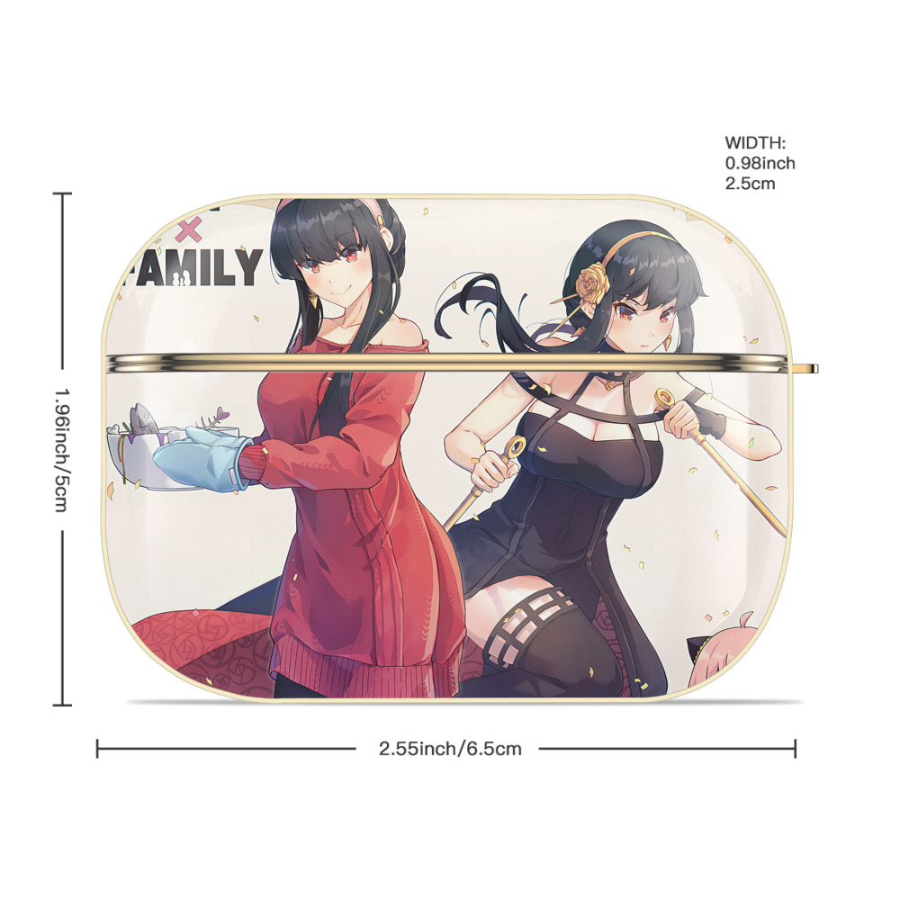 SPY×FAMILY间谍家家酒 【AirPods Pro用】ハードシェル保護ケース｜耐衝撃・防指紋・カラビナ付き商品仕様