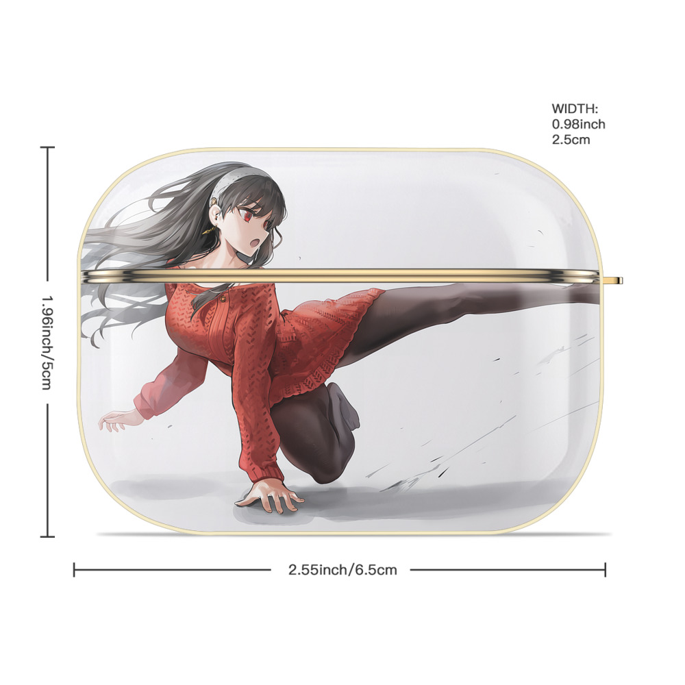 SPY×FAMILY间谍家家酒 【AirPods Pro用】ハードシェル保護ケース｜耐衝撃・防指紋・カラビナ付き商品仕様