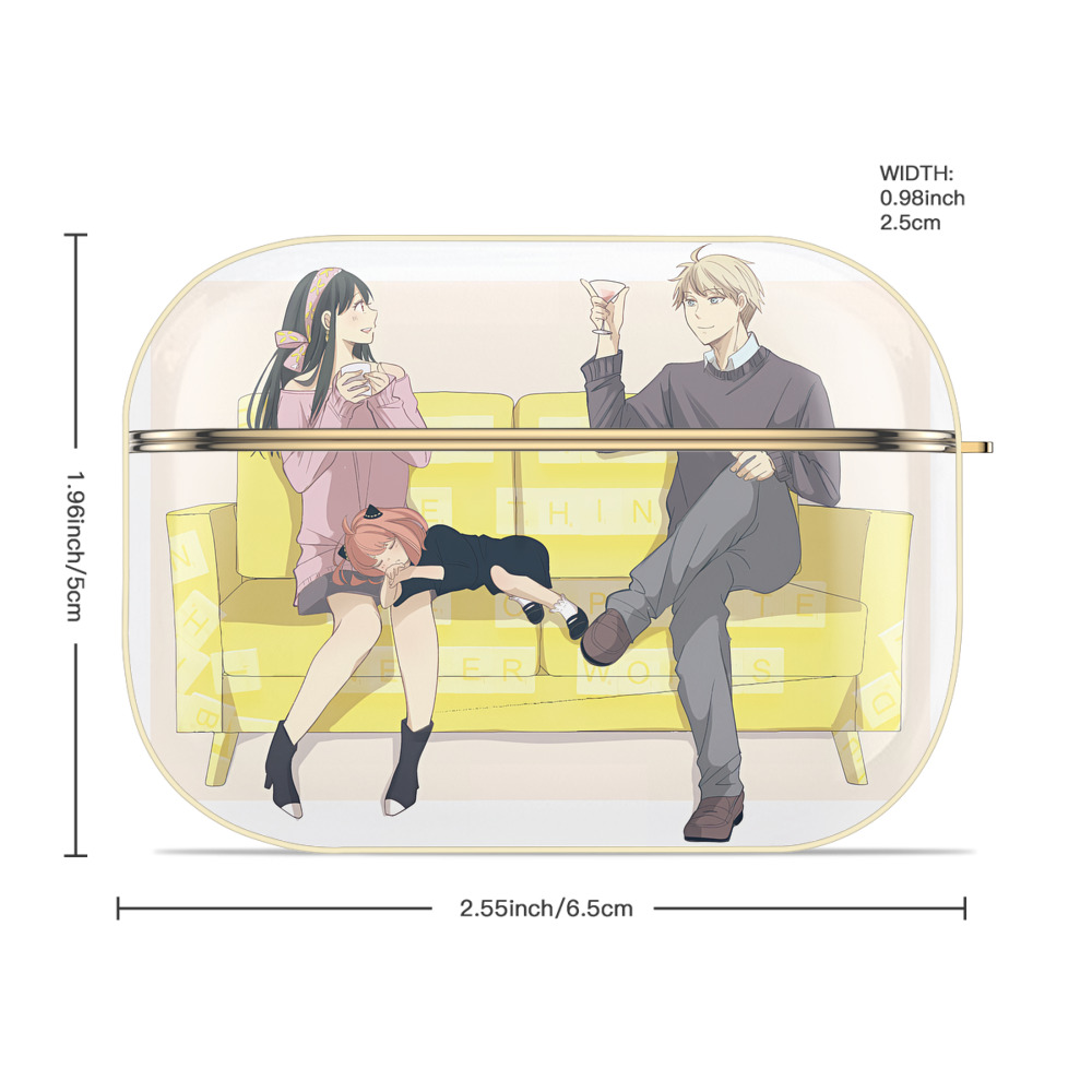 SPY×FAMILY间谍家家酒 【AirPods Pro用】ハードシェル保護ケース｜耐衝撃・防指紋・カラビナ付き商品仕様