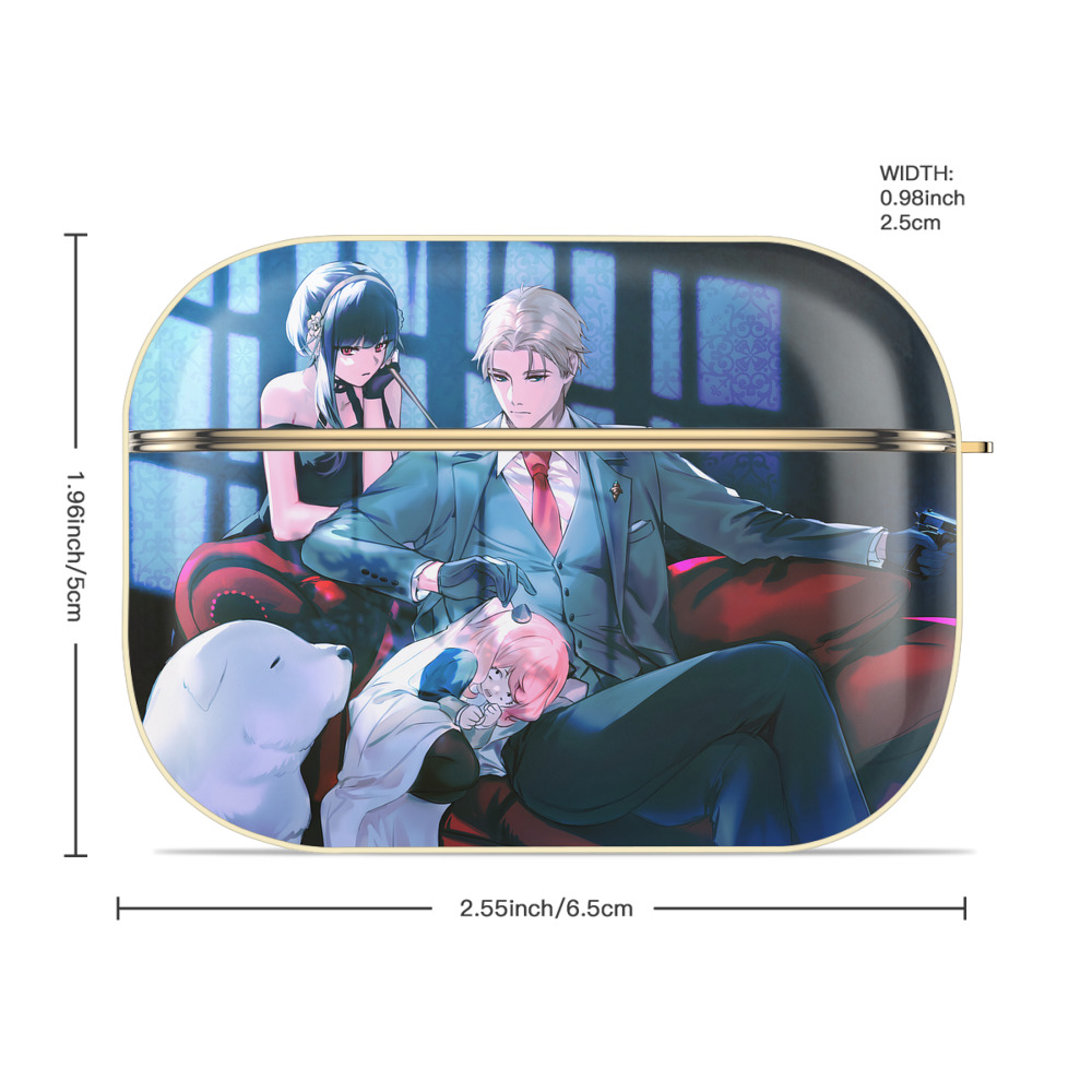 SPY×FAMILY间谍家家酒 【AirPods Pro用】ハードシェル保護ケース｜耐衝撃・防指紋・カラビナ付き商品仕様