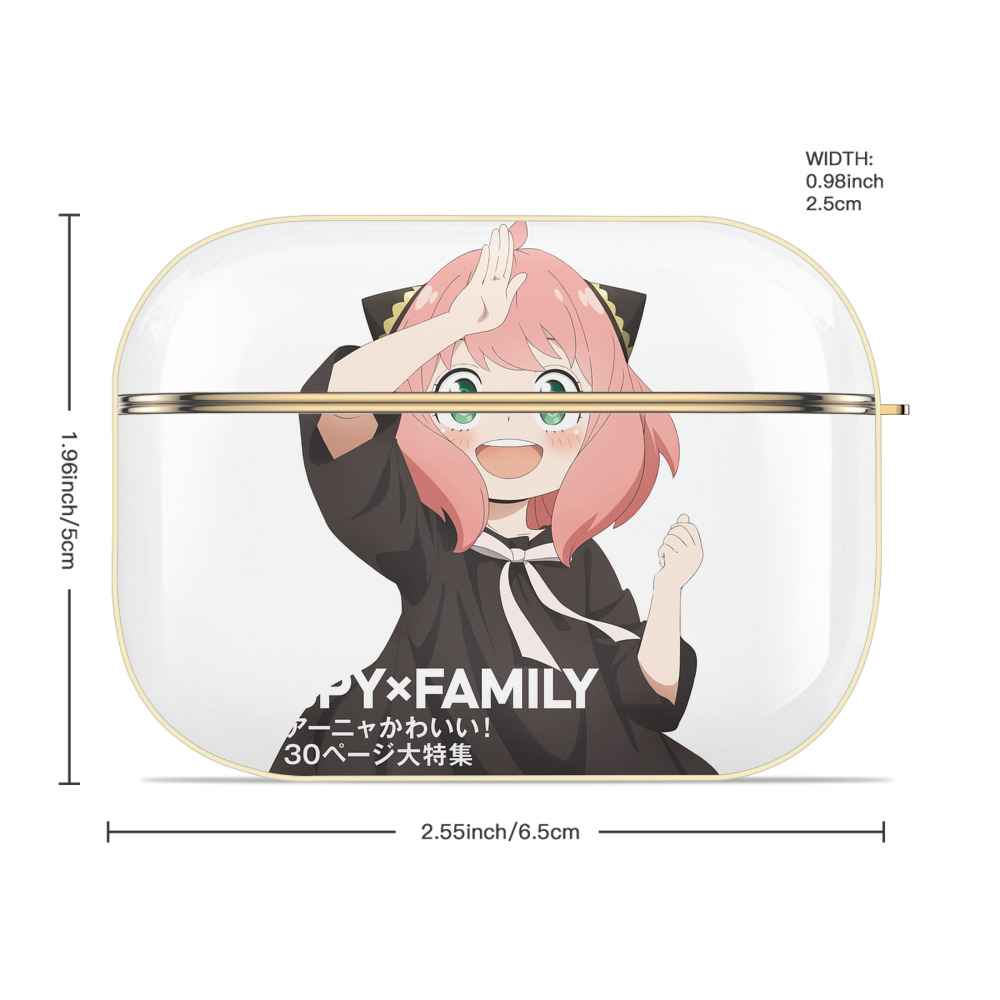 SPY×FAMILY间谍家家酒 【AirPods Pro用】ハードシェル保護ケース｜耐衝撃・防指紋・カラビナ付き商品仕様