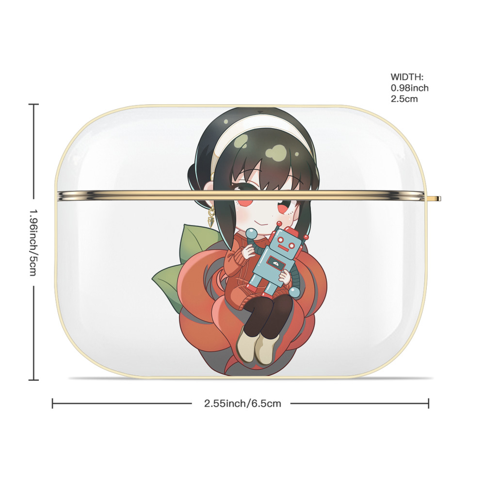 SPY×FAMILY间谍家家酒 【AirPods Pro用】ハードシェル保護ケース｜耐衝撃・防指紋・カラビナ付き商品仕様