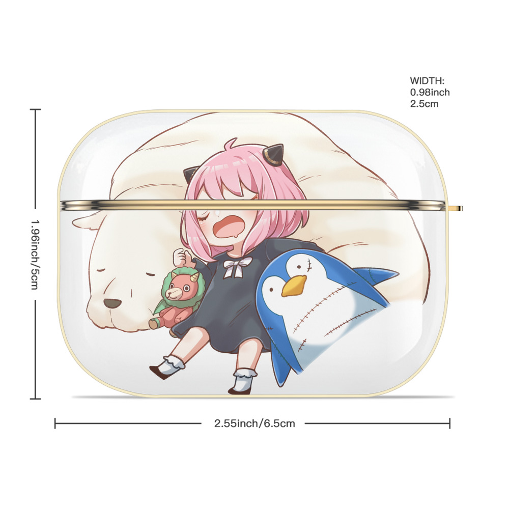 SPY×FAMILY间谍家家酒 【AirPods Pro用】ハードシェル保護ケース｜耐衝撃・防指紋・カラビナ付き商品仕様