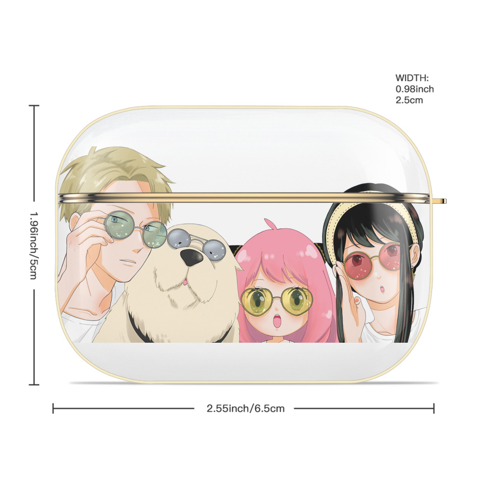 SPY×FAMILY间谍家家酒 【AirPods Pro用】ハードシェル保護ケース｜耐衝撃・防指紋・カラビナ付き商品仕様
