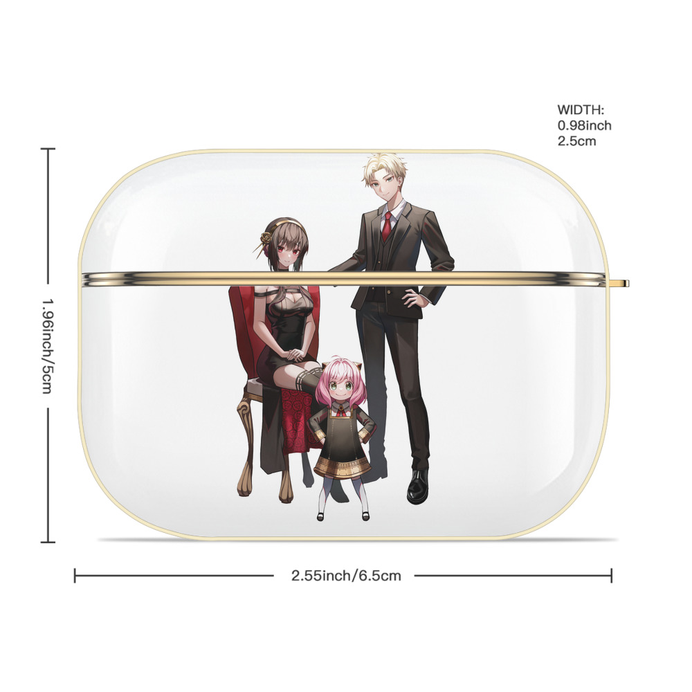 SPY×FAMILY间谍家家酒 【AirPods Pro用】ハードシェル保護ケース｜耐衝撃・防指紋・カラビナ付き商品仕様