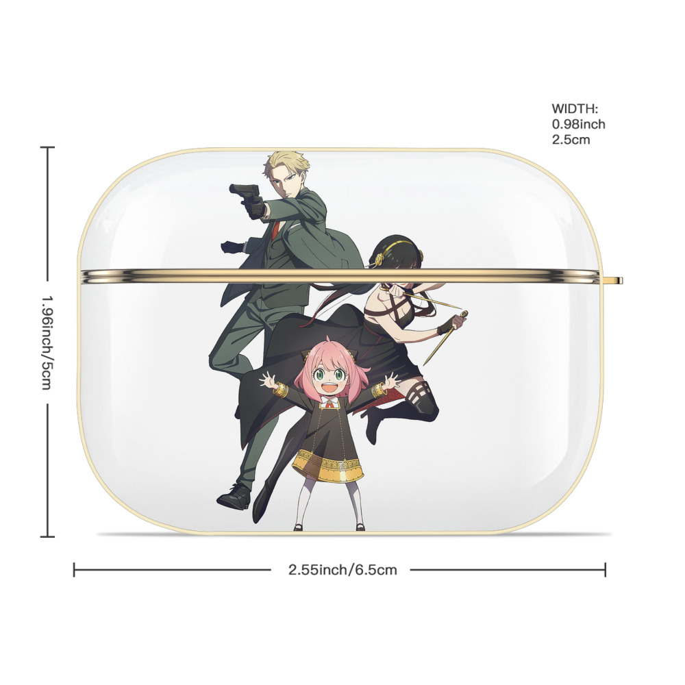 SPY×FAMILY间谍家家酒 【AirPods Pro用】ハードシェル保護ケース｜耐衝撃・防指紋・カラビナ付き商品仕様