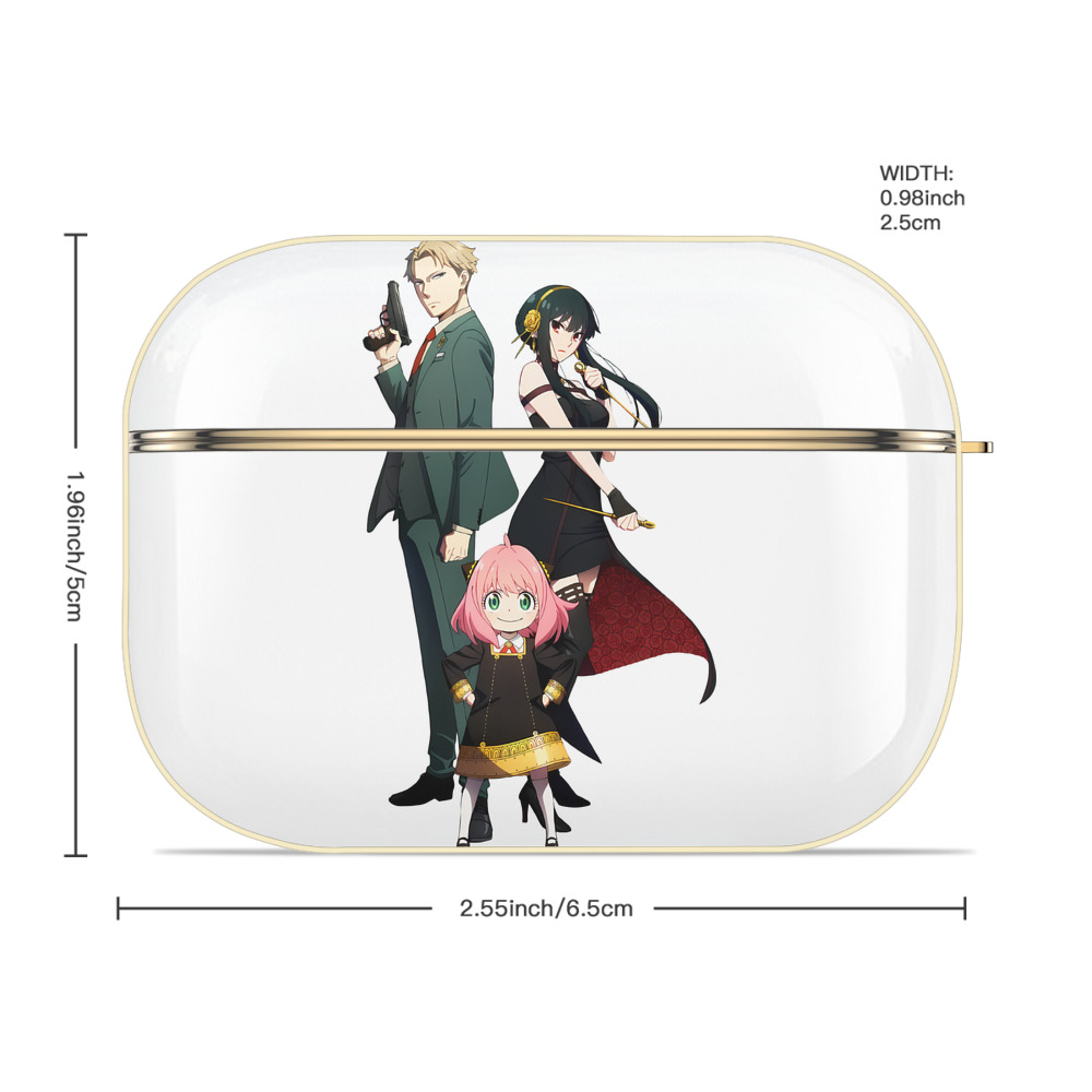SPY×FAMILY间谍家家酒 【AirPods Pro用】ハードシェル保護ケース｜耐衝撃・防指紋・カラビナ付き商品仕様