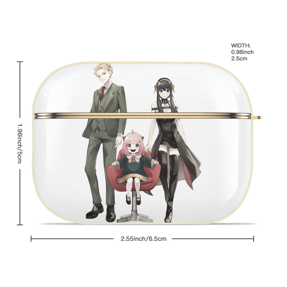 SPY×FAMILY间谍家家酒 【AirPods Pro用】ハードシェル保護ケース｜耐衝撃・防指紋・カラビナ付き商品仕様