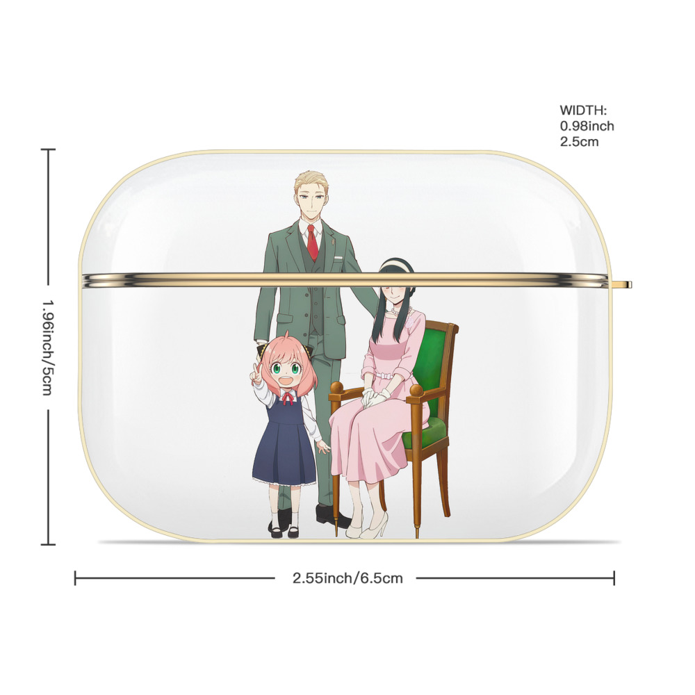SPY×FAMILY间谍家家酒 【AirPods Pro用】ハードシェル保護ケース｜耐衝撃・防指紋・カラビナ付き商品仕様