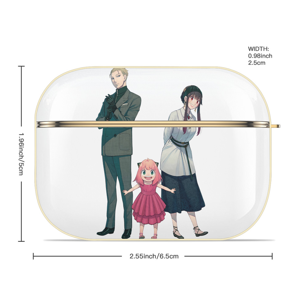 SPY×FAMILY间谍家家酒 【AirPods Pro用】ハードシェル保護ケース｜耐衝撃・防指紋・カラビナ付き商品仕様