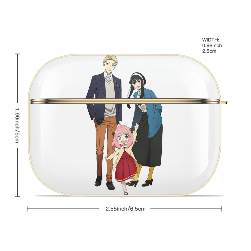 SPY×FAMILY间谍家家酒 【AirPods Pro用】ハードシェル保護ケース｜耐衝撃・防指紋・カラビナ付き商品仕様