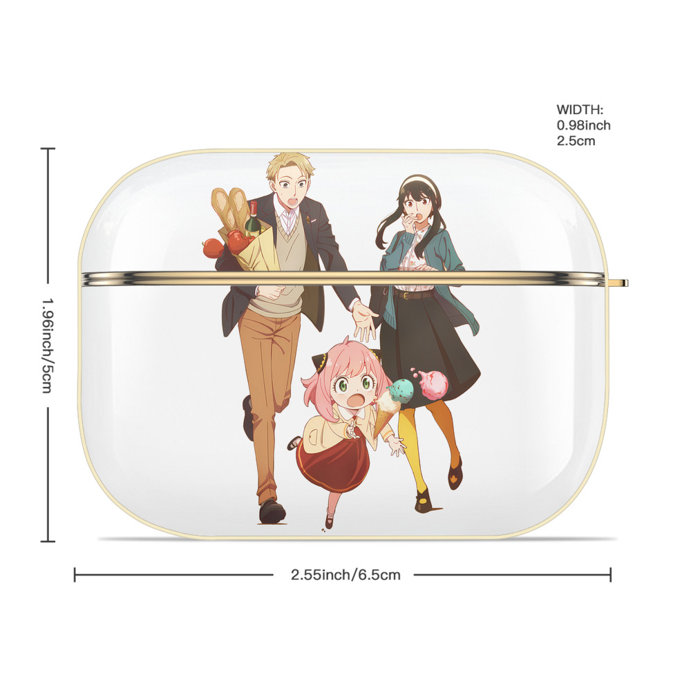 SPY×FAMILY间谍家家酒 【AirPods Pro用】ハードシェル保護ケース｜耐衝撃・防指紋・カラビナ付き商品仕様