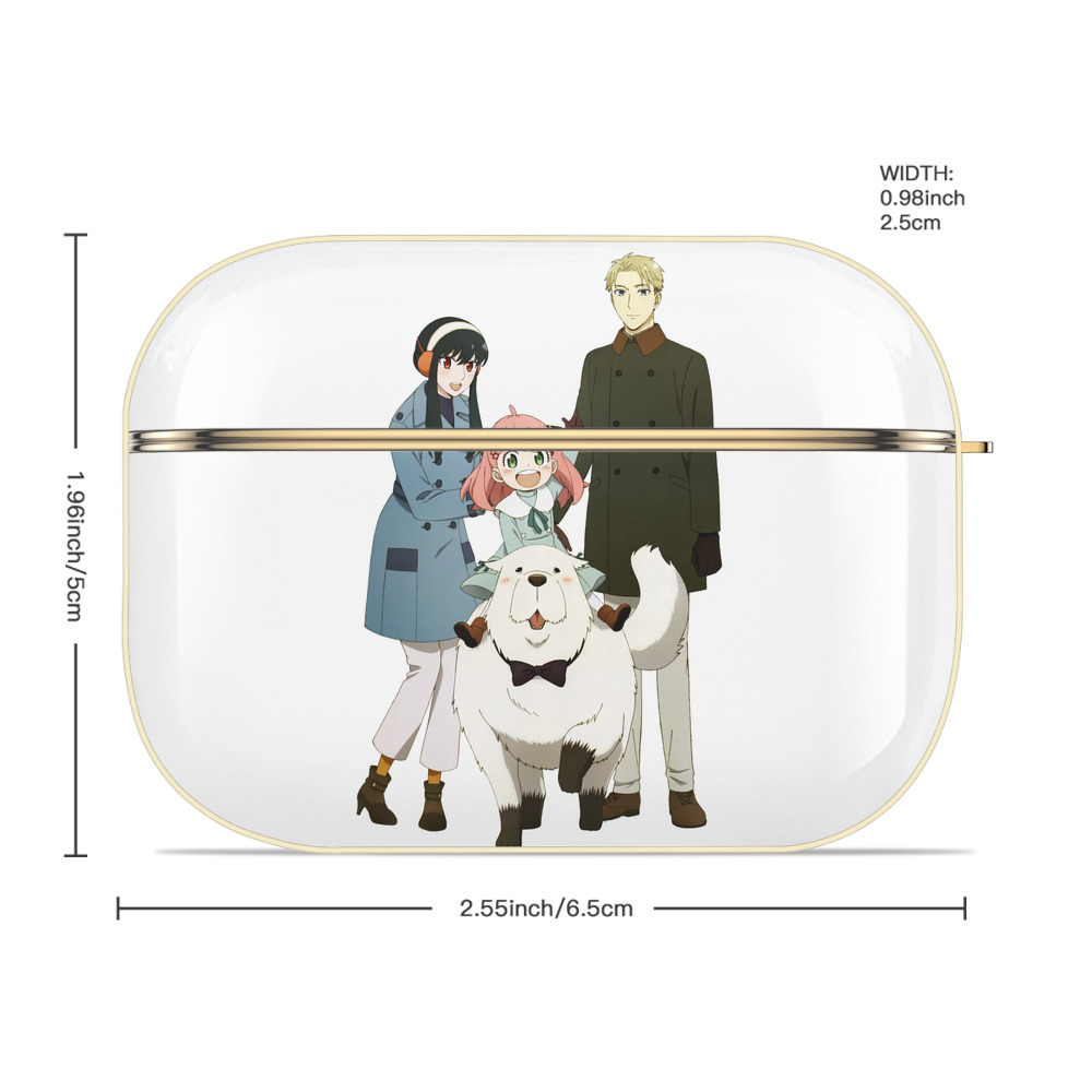 SPY×FAMILY间谍家家酒 【AirPods Pro用】ハードシェル保護ケース｜耐衝撃・防指紋・カラビナ付き商品仕様