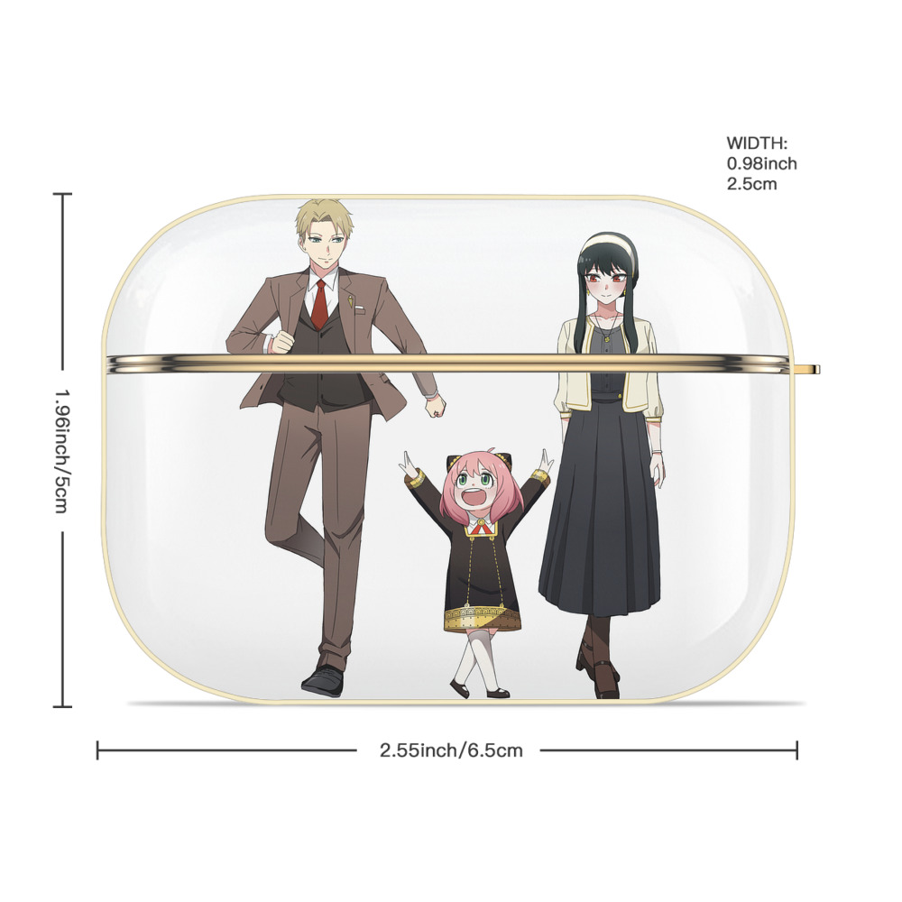 SPY×FAMILY间谍家家酒 【AirPods Pro用】ハードシェル保護ケース｜耐衝撃・防指紋・カラビナ付き商品仕様