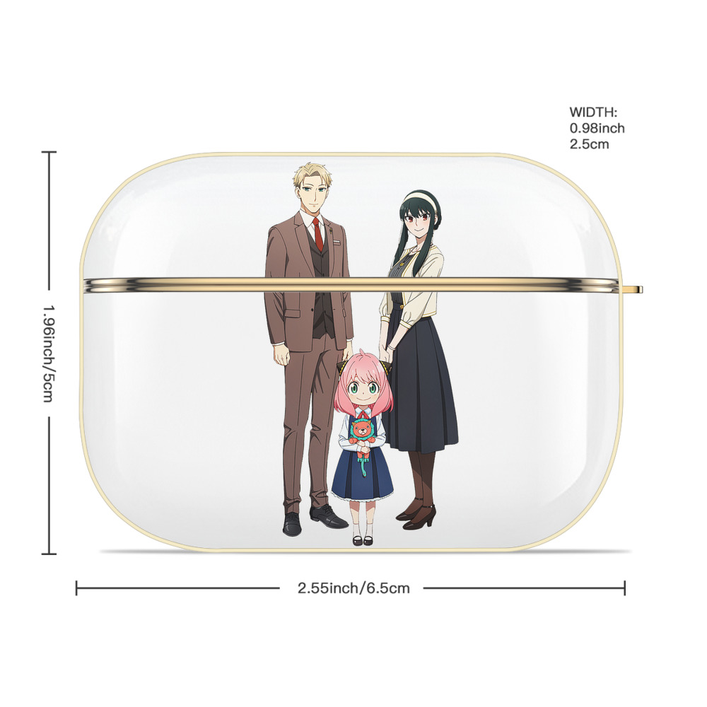SPY×FAMILY间谍家家酒 【AirPods Pro用】ハードシェル保護ケース｜耐衝撃・防指紋・カラビナ付き商品仕様
