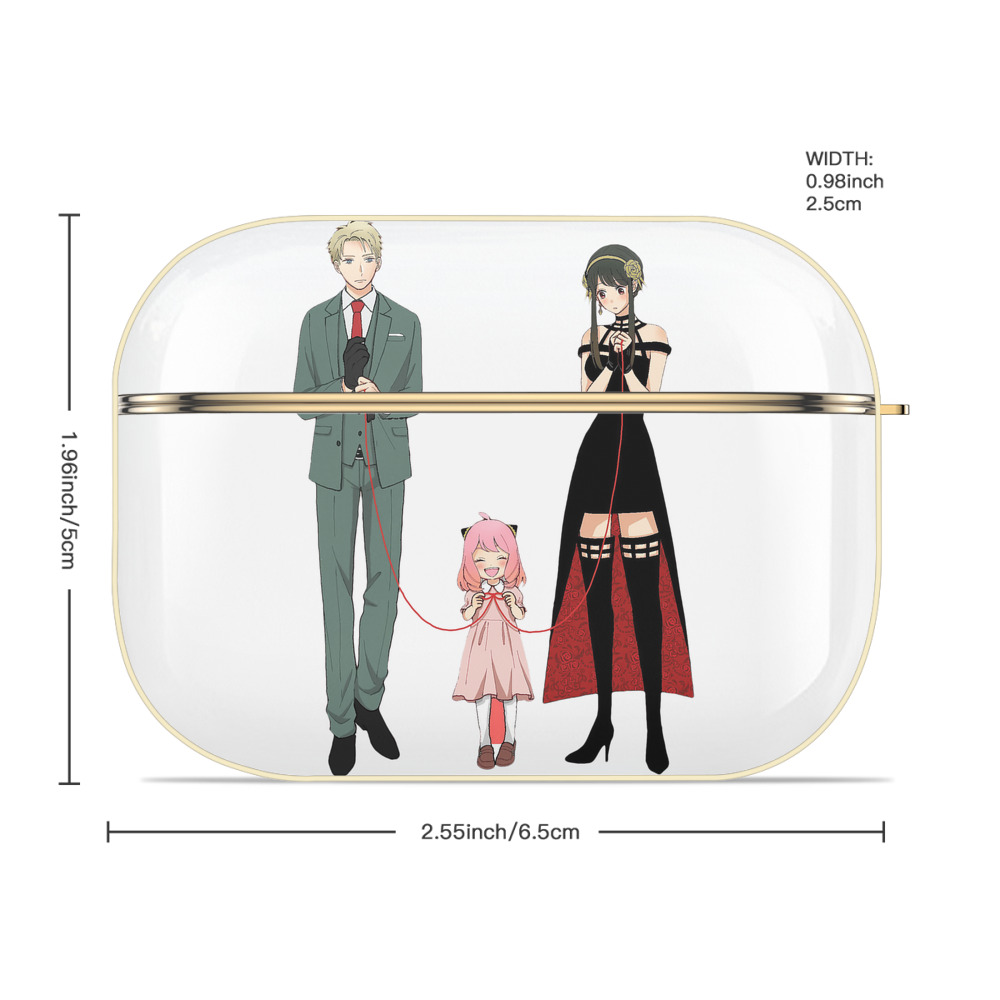 SPY×FAMILY间谍家家酒 【AirPods Pro用】ハードシェル保護ケース｜耐衝撃・防指紋・カラビナ付き商品仕様