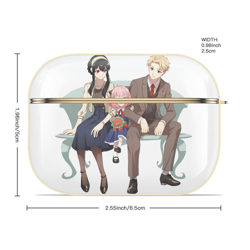SPY×FAMILY间谍家家酒 【AirPods Pro用】ハードシェル保護ケース｜耐衝撃・防指紋・カラビナ付き商品仕様