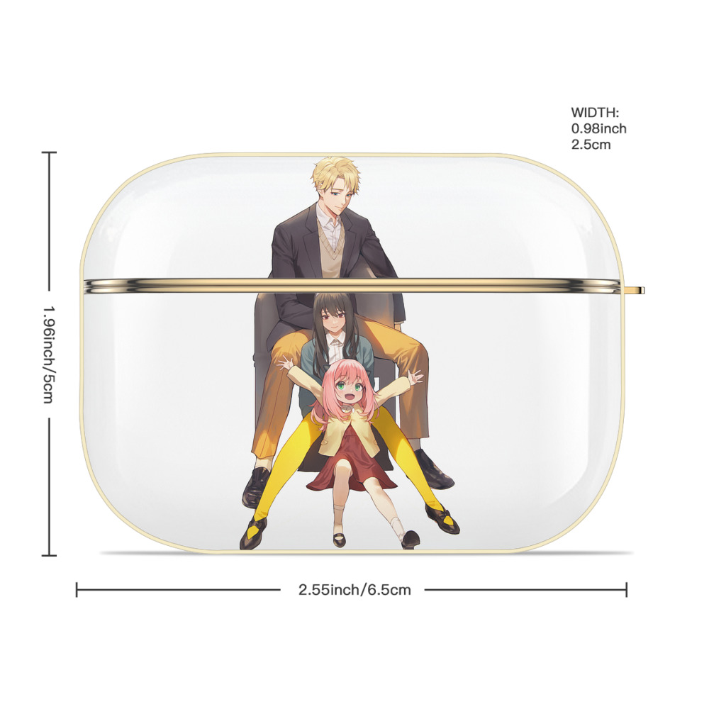 SPY×FAMILY间谍家家酒 【AirPods Pro用】ハードシェル保護ケース｜耐衝撃・防指紋・カラビナ付き商品仕様