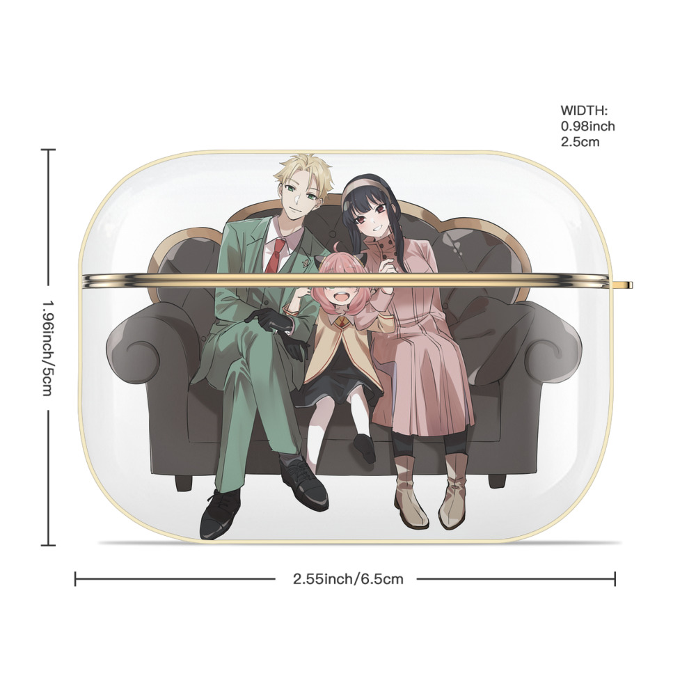 SPY×FAMILY间谍家家酒 【AirPods Pro用】ハードシェル保護ケース｜耐衝撃・防指紋・カラビナ付き商品仕様