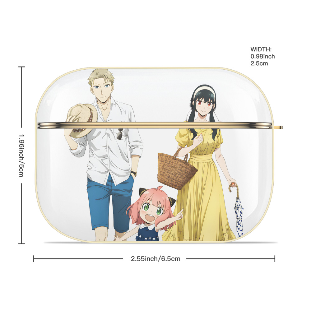 SPY×FAMILY间谍家家酒 【AirPods Pro用】ハードシェル保護ケース｜耐衝撃・防指紋・カラビナ付き商品仕様