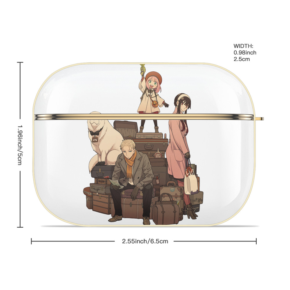 SPY×FAMILY间谍家家酒 【AirPods Pro用】ハードシェル保護ケース｜耐衝撃・防指紋・カラビナ付き商品仕様