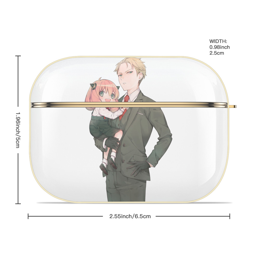 SPY×FAMILY间谍家家酒 【AirPods Pro用】ハードシェル保護ケース｜耐衝撃・防指紋・カラビナ付き商品仕様