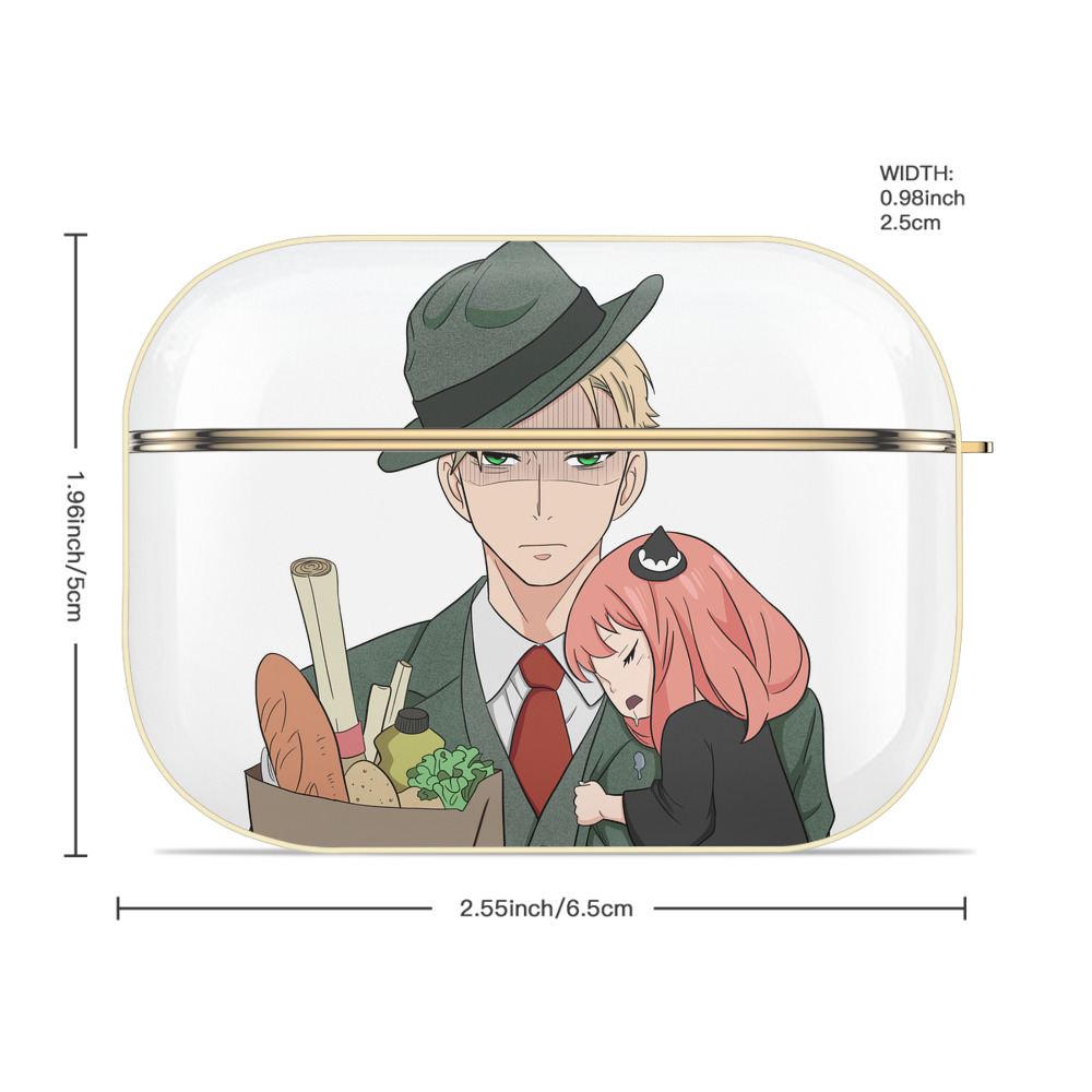 SPY×FAMILY间谍家家酒 【AirPods Pro用】ハードシェル保護ケース｜耐衝撃・防指紋・カラビナ付き商品仕様