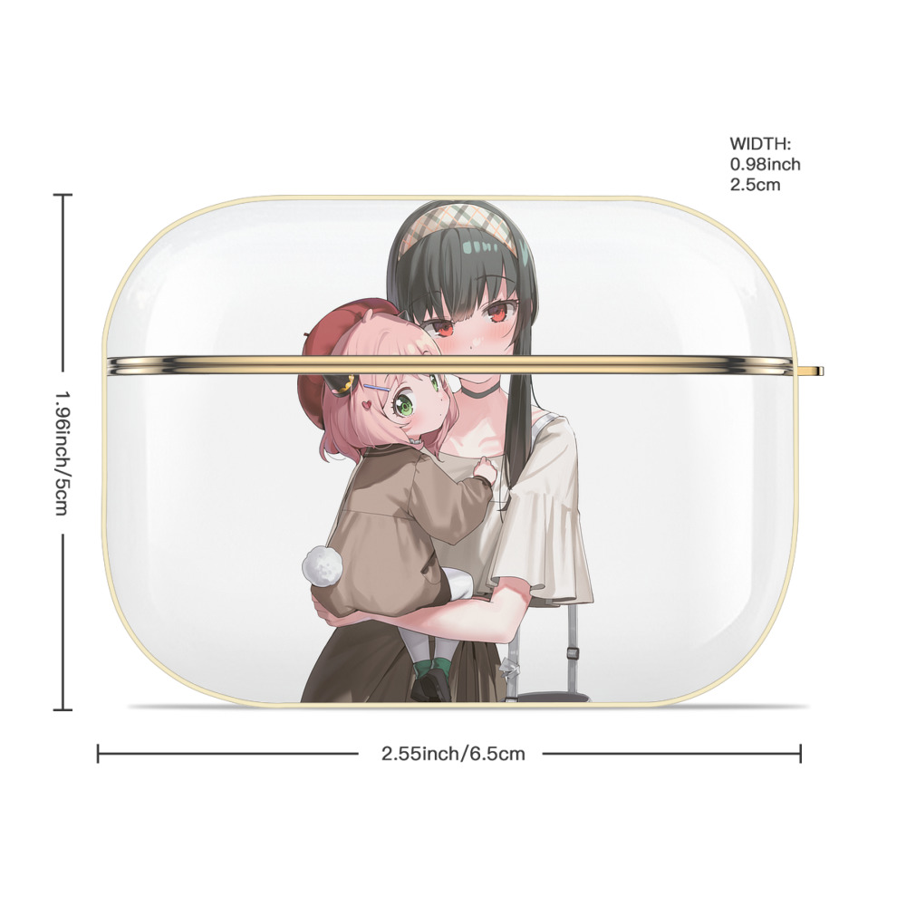 SPY×FAMILY间谍家家酒 【AirPods Pro用】ハードシェル保護ケース｜耐衝撃・防指紋・カラビナ付き商品仕様