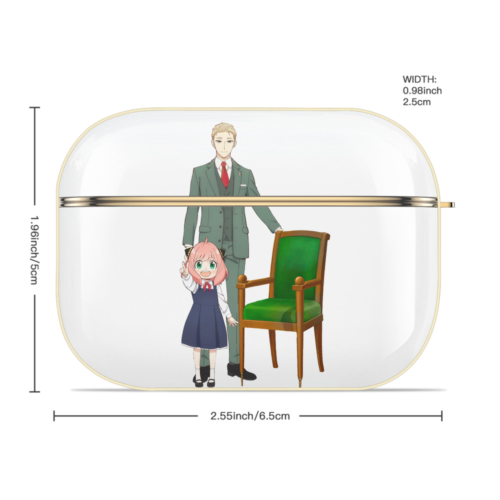 SPY×FAMILY间谍家家酒 【AirPods Pro用】ハードシェル保護ケース｜耐衝撃・防指紋・カラビナ付き商品仕様