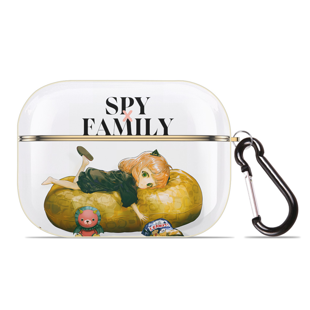 （画像用） SPY×FAMILY间谍家家酒 【AirPods Pro用】ハードシェル保護ケース｜耐衝撃・防指紋・カラビナ付き商品仕様