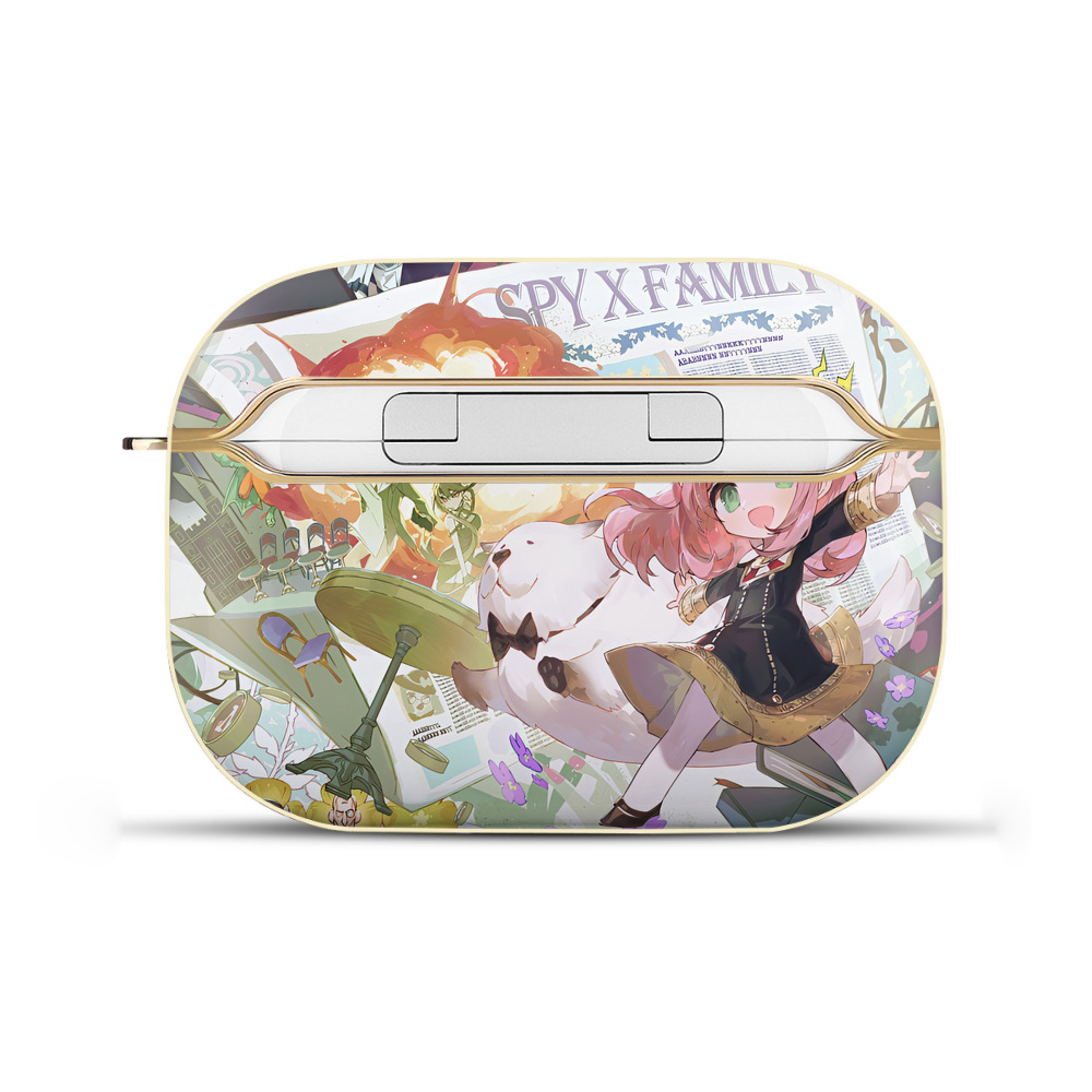 （画像用） SPY×FAMILY间谍家家酒 【AirPods Pro用】ハードシェル保護ケース｜耐衝撃・防指紋・カラビナ付き商品仕様